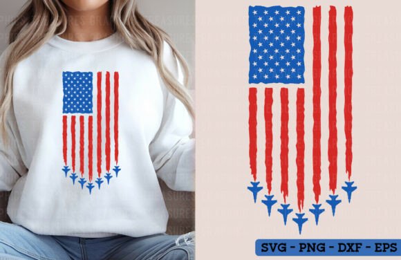 American Flag Fighter Jets SVG: Elevate Your Patriotic Designs