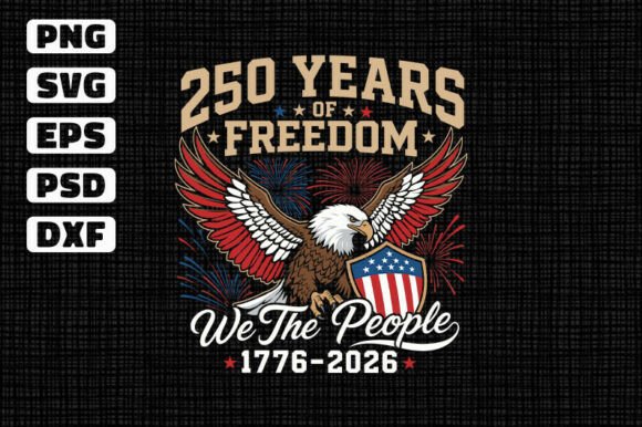 Celebrate 250 Years with a Patriotic Eagle Design