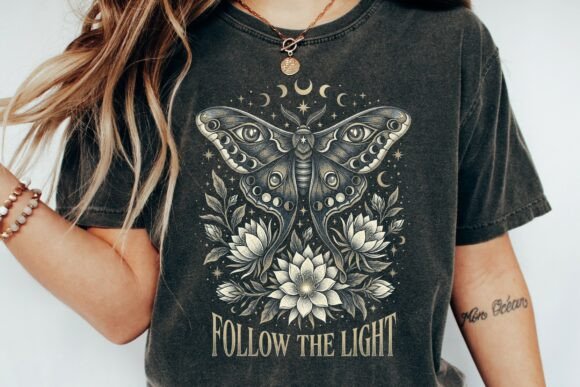 Celestial Moth PNG: Elevate Your Design with Mystical Flair