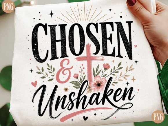 Chosen & Unshaken PNG: A Design Asset for Faith-Based Branding