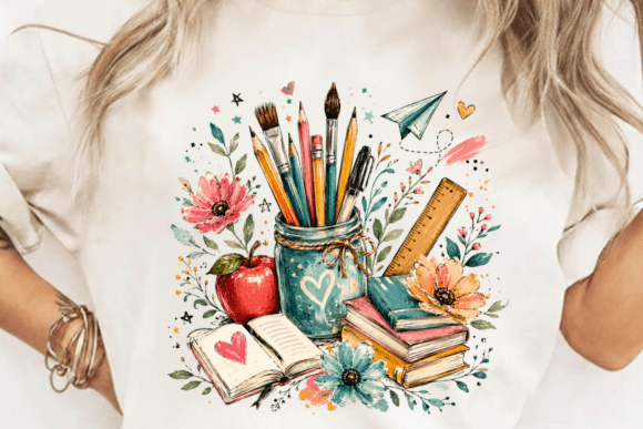 Classroom Art Teacher PNG Sublimation Design