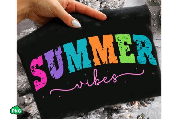 Colorful Summer Vibes Svg, Vacation Png Design Assets