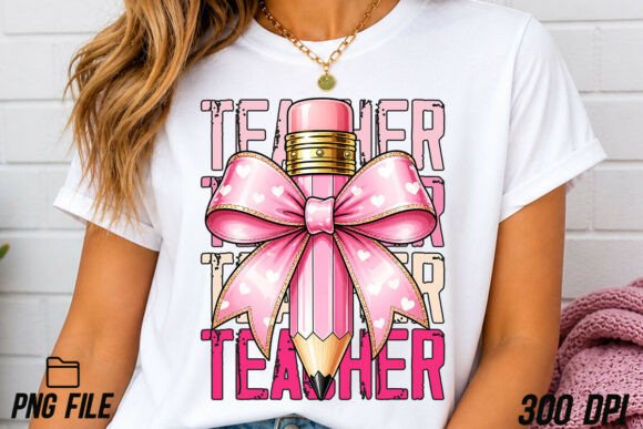Elevate Your Designs with the Preppy Teacher Gift PNG