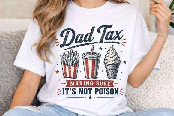 Hilarious Dad Tax PNG: Fast Food Father's Day Design