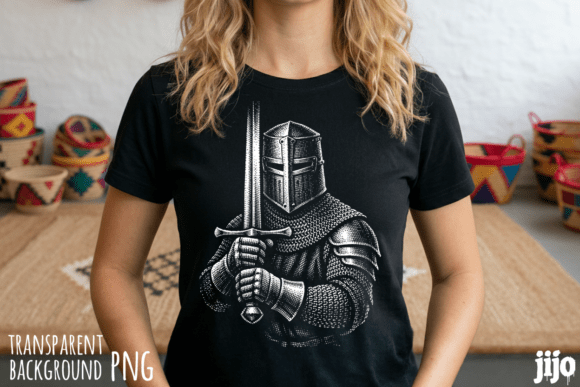 Knight Armor Medieval Sword PNG for Modern Design