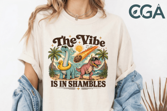 The Vibe is in Shambles Retro Png: Apocalyptic Humor Meets Design